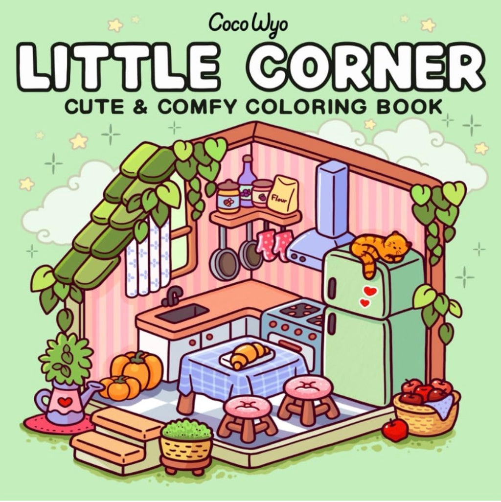 Little Corner libro de colorear para Relajación Adultos y Adolescentes - Cute & Comfy