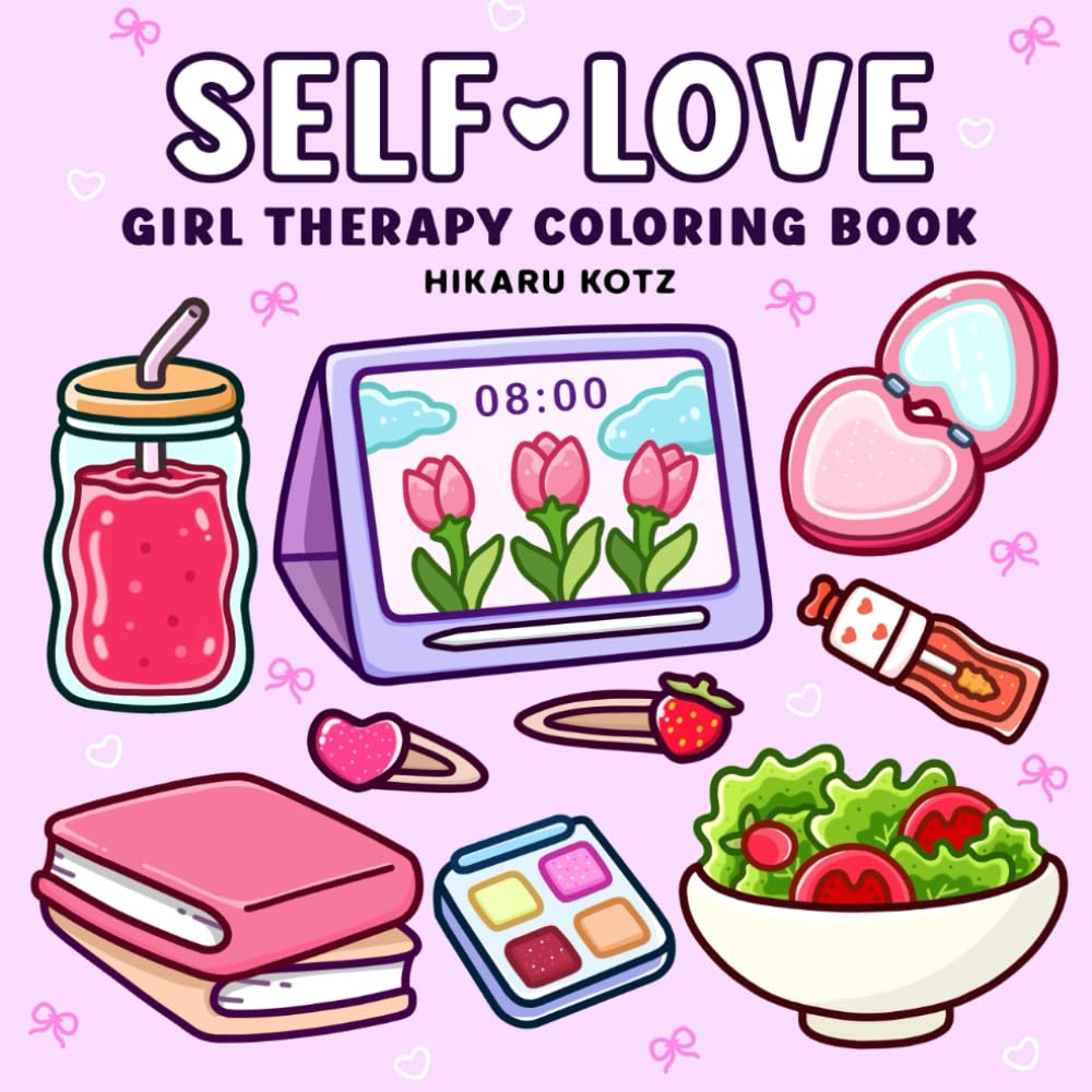 Self Love - Libro de Colorear "Bold & Easy" Anti Estrés para Adultos y Adolescentes