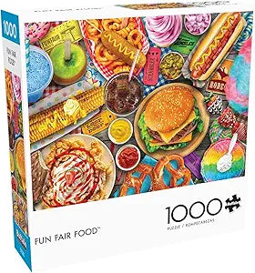 Comida de Parque de Diversiones · Rompecabezas 1000 Piezas