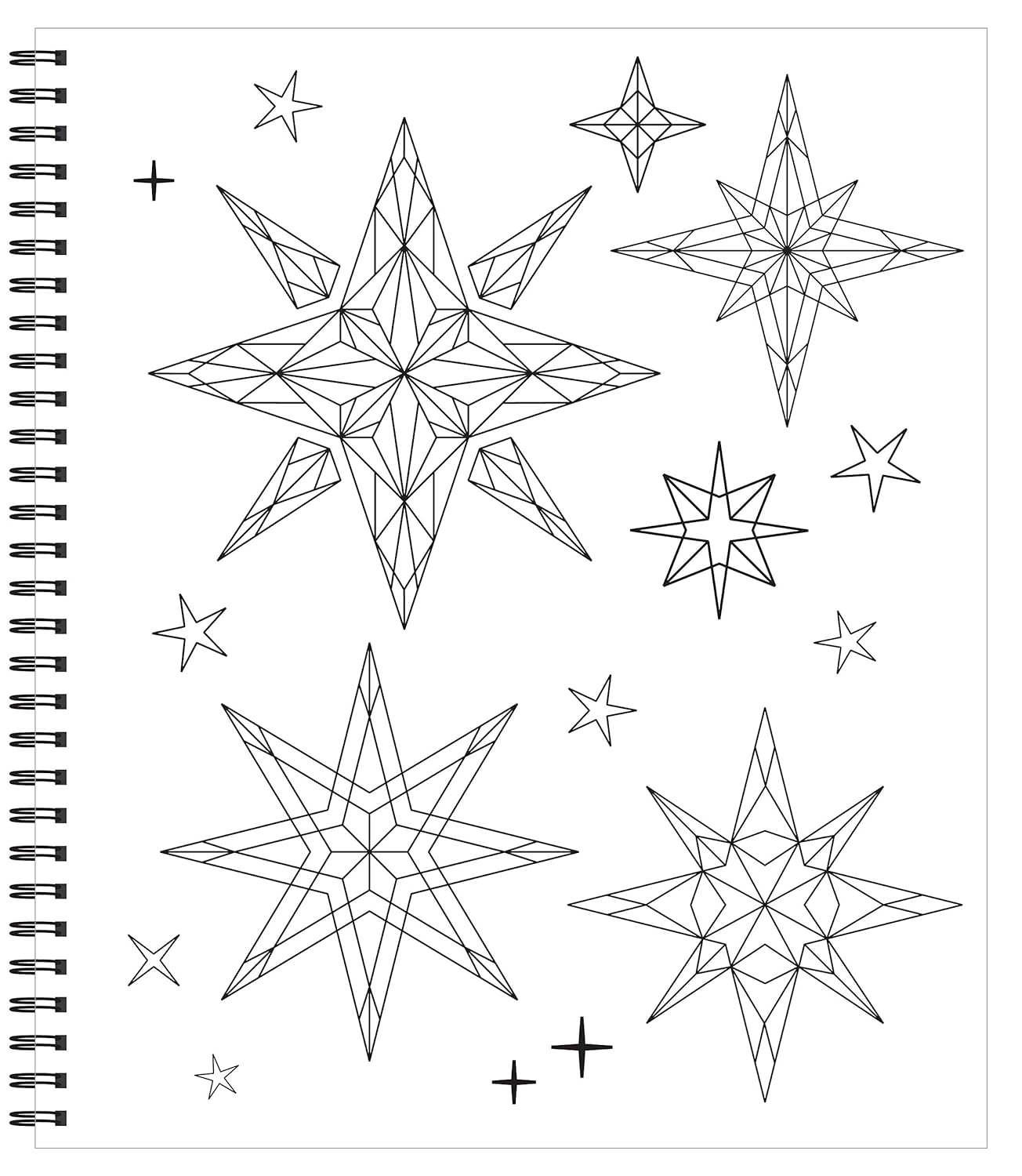 Pájaros, Mandalas, Flores y Cristales · Libro de Colorear para Relajación