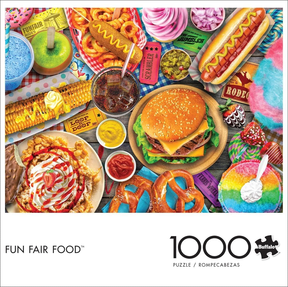 Comida de Parque de Diversiones · Rompecabezas 1000 Piezas