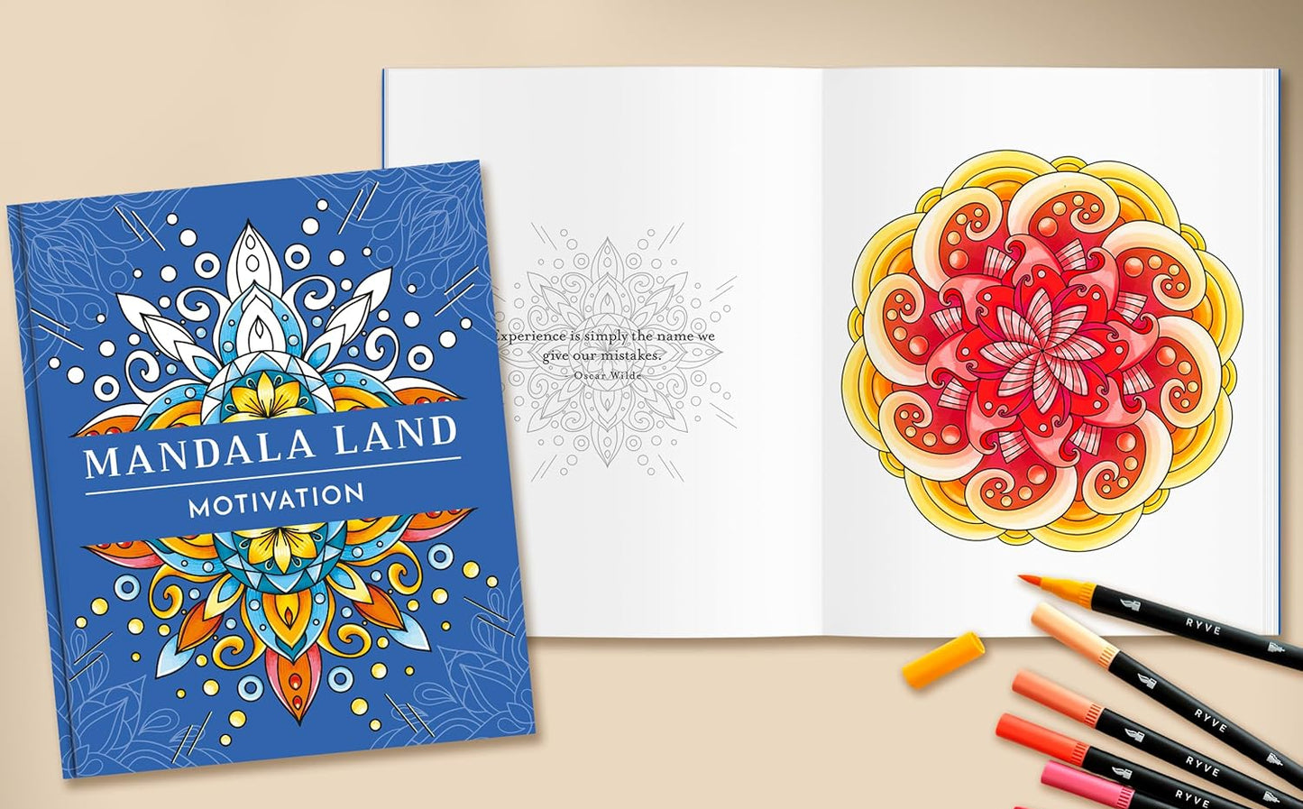 Libro de colorear Mandalas y Motivación 8.5x7 - My Box Hub