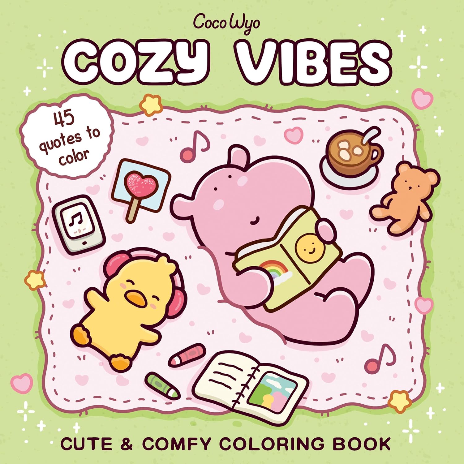 Libro de colorear Cozy Vibes Bold & Easy - My Box Hub