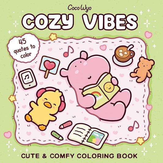 Libro de colorear Cozy Vibes Bold & Easy - My Box Hub