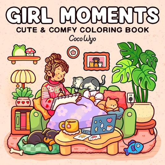 Libro de colorear Girl Moments Bold & Easy - My Box Hub