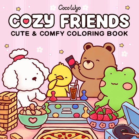 Libro de colorear Cozy Friends Bold & Easy - My Box Hub