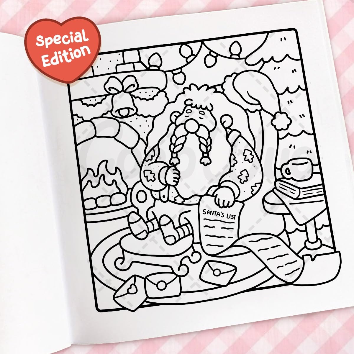 Libro de colorear Cozy Christmas - vista 2 - My Box Hub