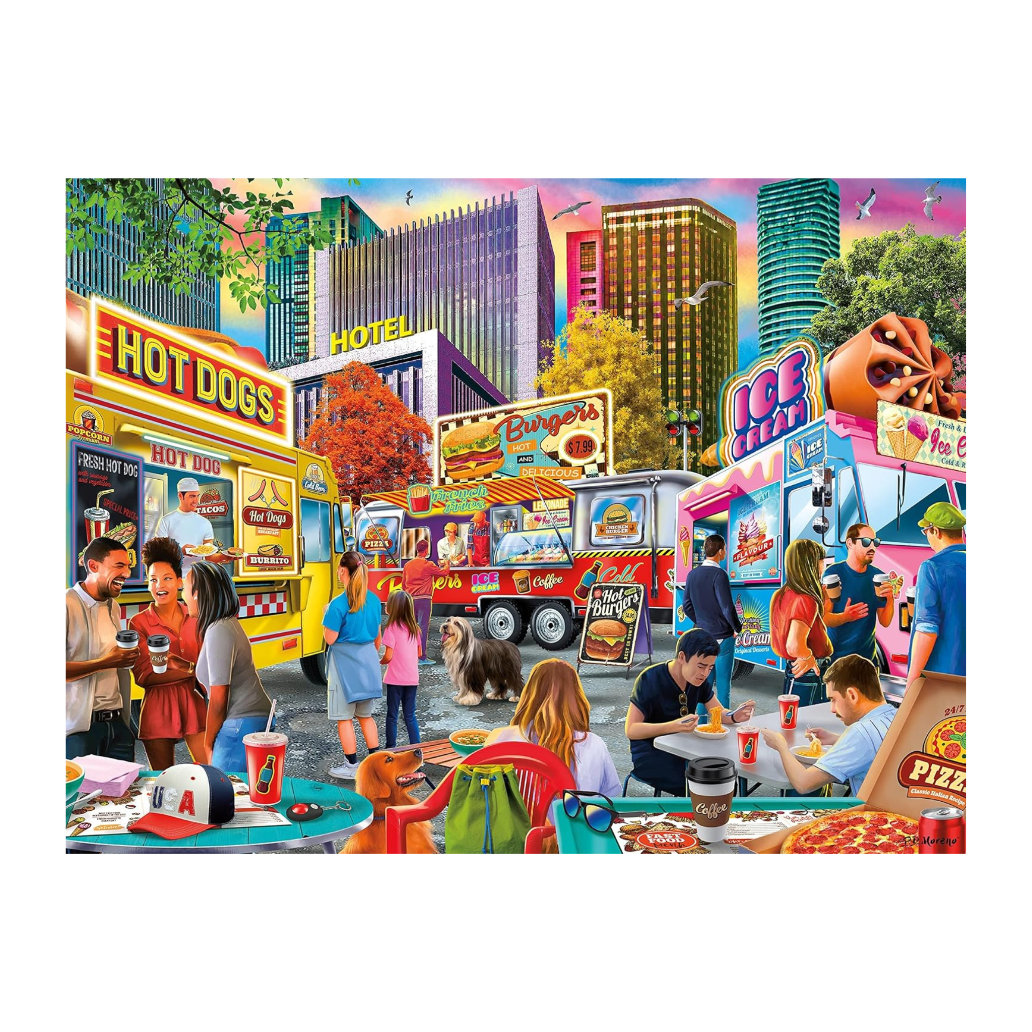 Food Truck Festival - Rompecabezas de 500 Piezas